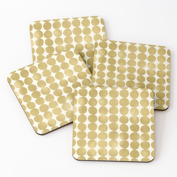 Item preview, Midcentury Modern Dots in Gold designed and sold by Amy Brinkman.