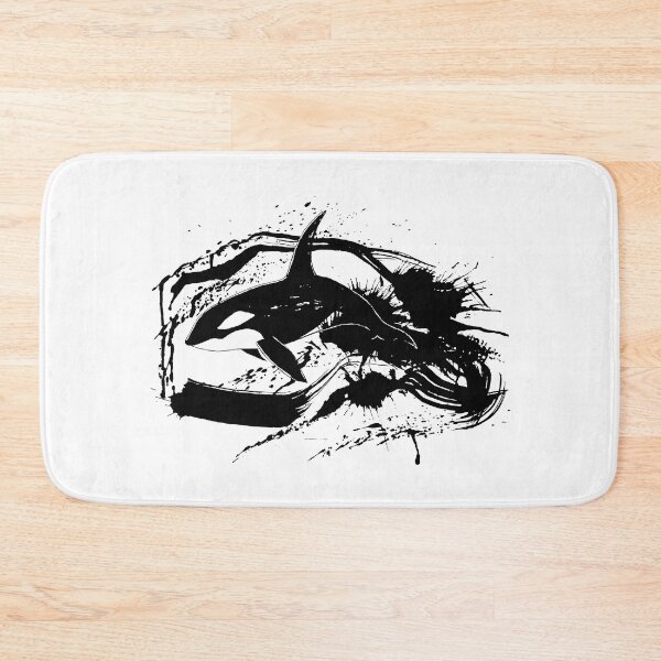 Item preview, killer whale inc paint splashes art designed and sold by nemfisart.