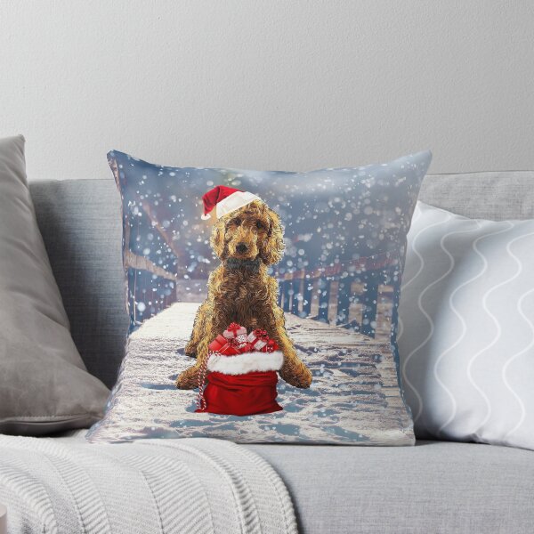 Christmas Dog Goldendoodle Poodle