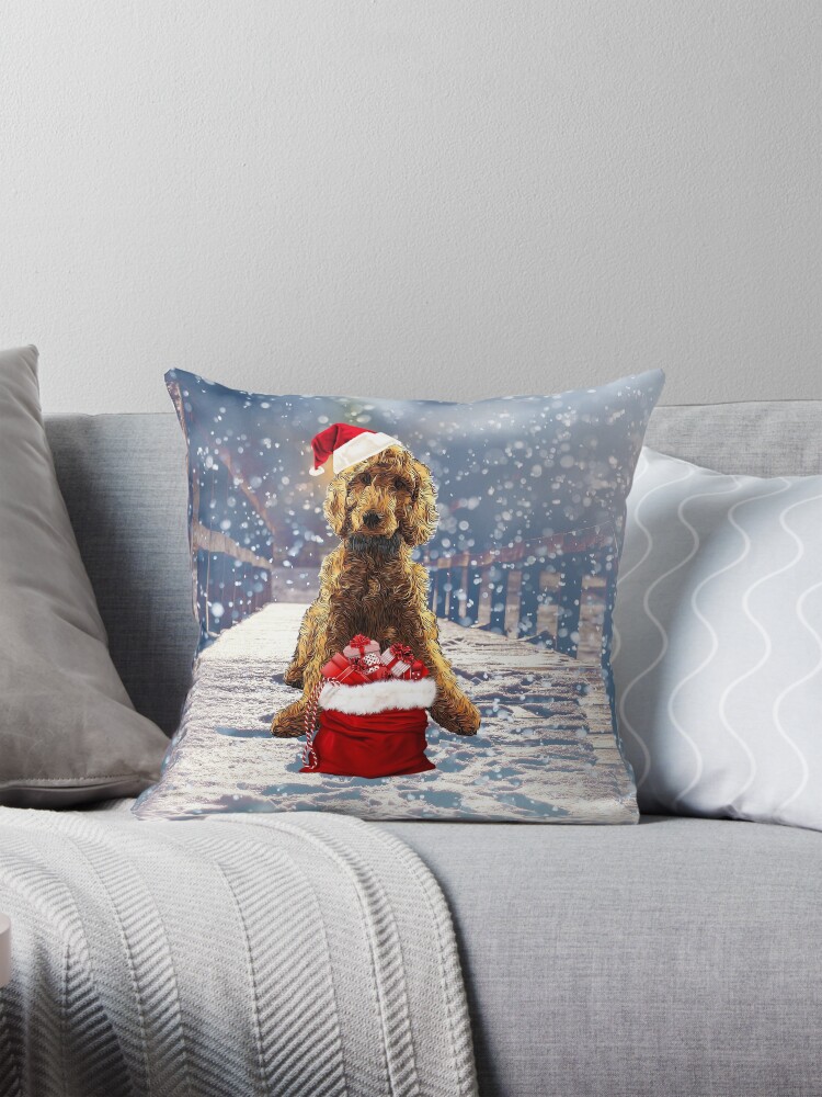 Christmas Dog Goldendoodle Poodle