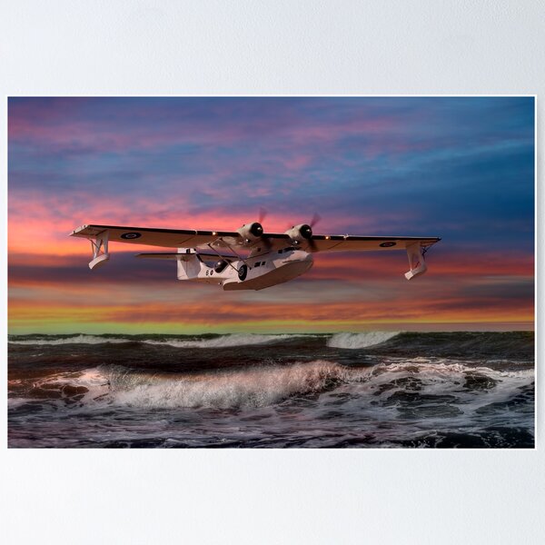 Item preview, Catalina Flying Boat at Sunset (RAF Version) designed and sold by Steve H Clark.