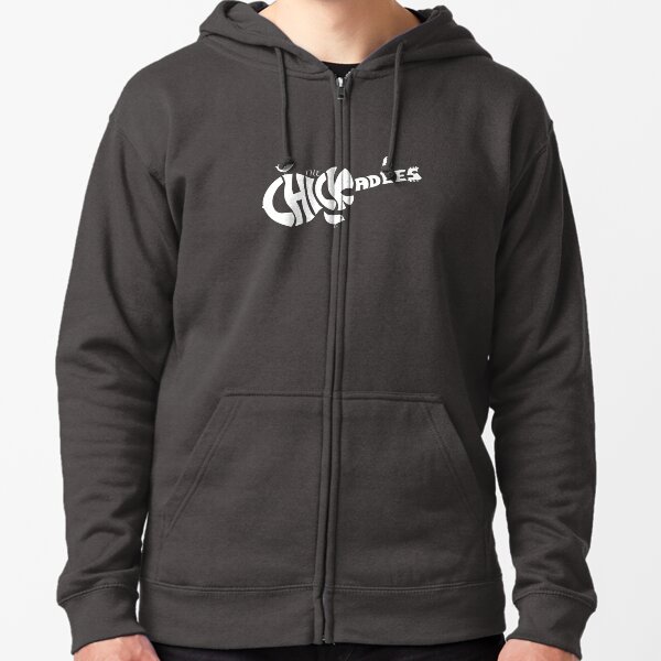 White Chickadees Logo Zipped Hoodie