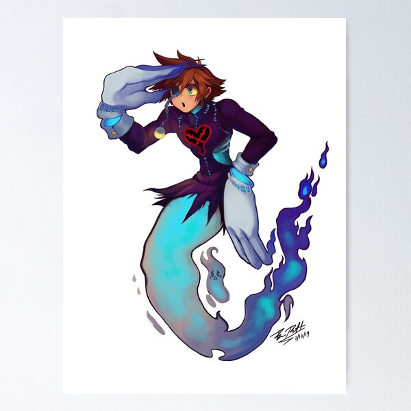 Vista previa del artículo con la obra «Buscar Fantasma Sincorazón Sora Kingdom Hearts», diseñado y vendido por Bri Prescott.