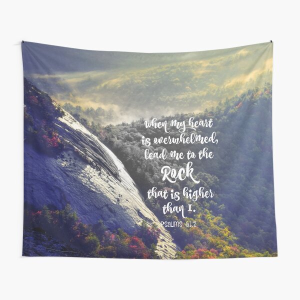 Item preview, When my Heart is Overwhelmed Bible Verse designed and sold by motivateme.