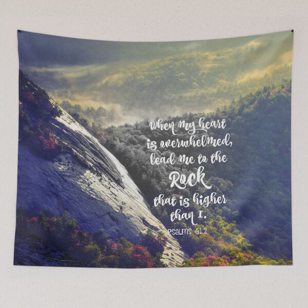 Item preview, When my Heart is Overwhelmed Bible Verse designed and sold by motivateme.