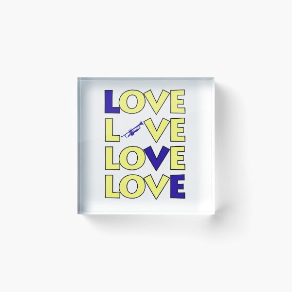 Item preview, Love x 4 - Trumpet designed and sold by BandMomDesigns.