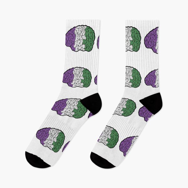 Item preview, Genderqueer Pride Brain designed and sold by Kai Alexander.