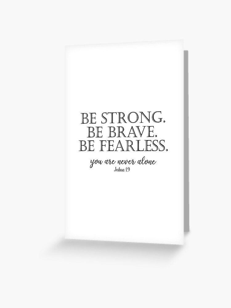 Strong, Brave, Fearless {Card} Strong, Brave, Fearless {Card}