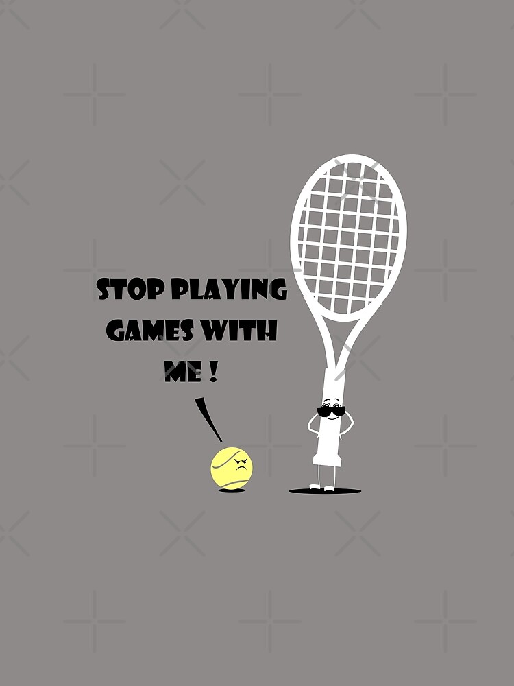 "Tennis Tennis Ball Tennis Racket Humor Cartoon" Tshirt by razzelshirts Redbubble
