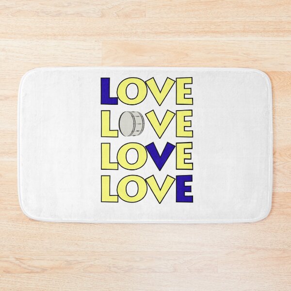Item preview, Love x 4 - Bass Drum designed and sold by BandMomDesigns.