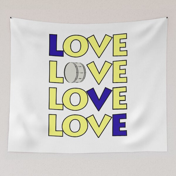 Item preview, Love x 4 - Bass Drum designed and sold by BandMomDesigns.