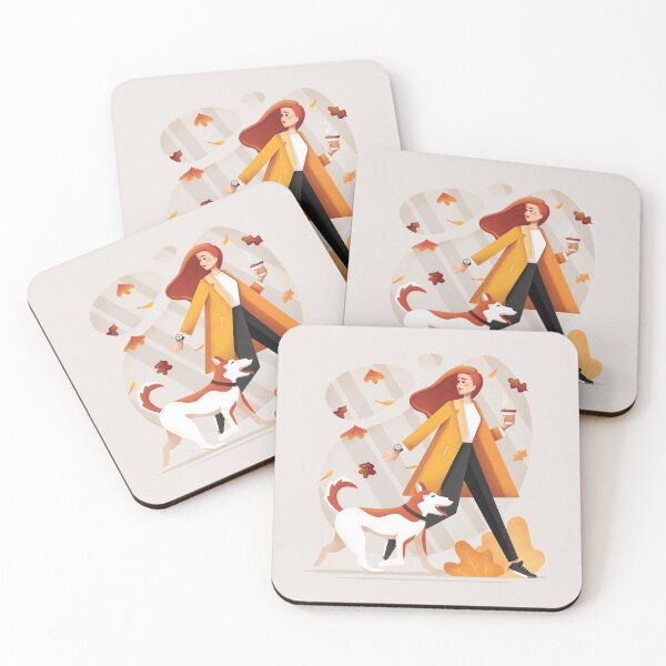 Item preview, Morning Walk with Dog designed and sold by Lana Dudarenko.