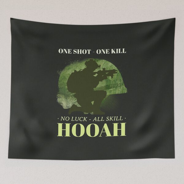 Item preview, One Shot - One Kill, No Luck - All Skill HOOAH  designed and sold by Jacksonso.