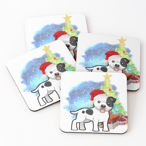 Item preview, A Staffy Christmas designed and sold by tribbledesign.