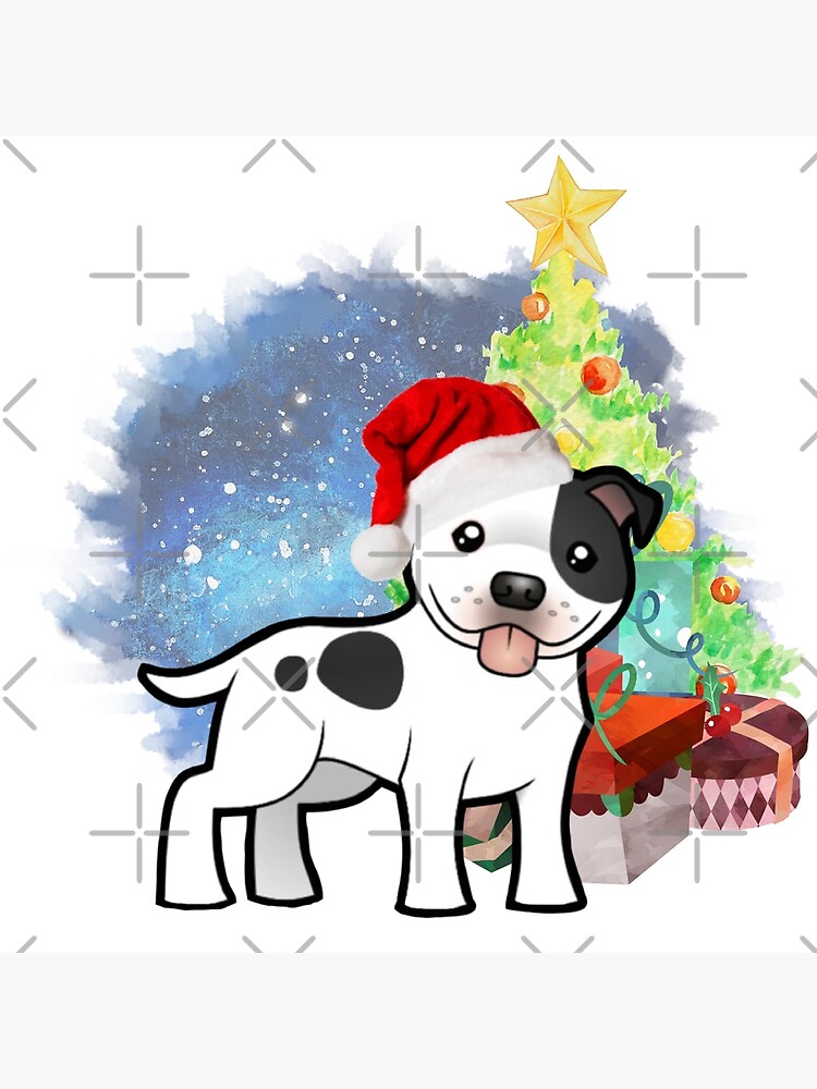 A Staffy Christmas by tribbledesign