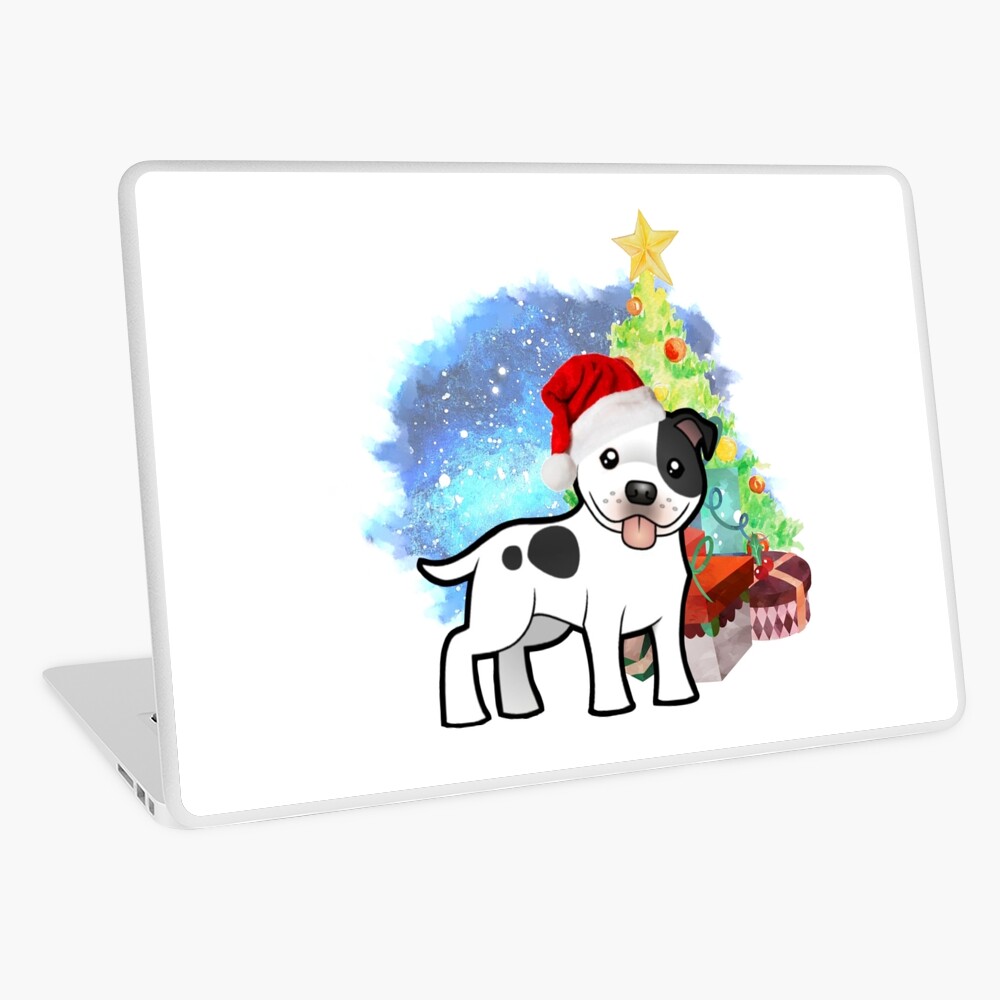 A Staffy Christmas Laptop Skin