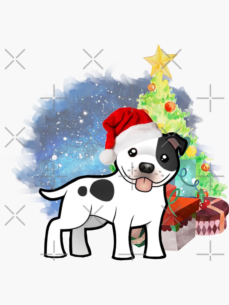 A Staffy Christmas by tribbledesign