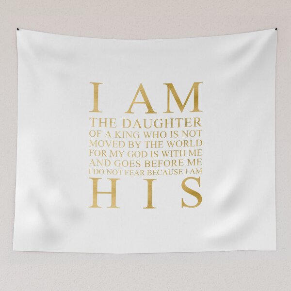 Item preview, I Am The Daughter Of A King (Gold) designed and sold by 4wordsmovement.