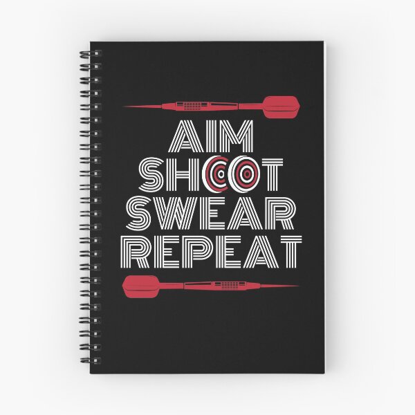 Item preview, Aim Shoot Swear Repeat Dart Darts Darts Player designed and sold by MooonTees.