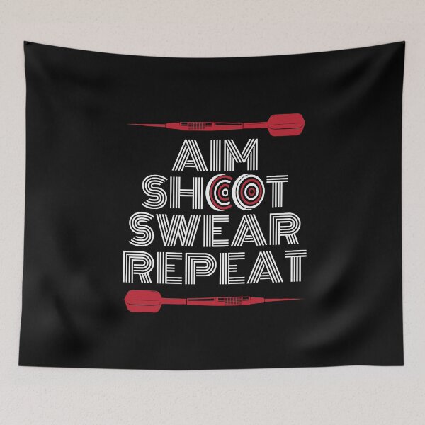 Item preview, Aim Shoot Swear Repeat Dart Darts Darts Player designed and sold by MooonTees.