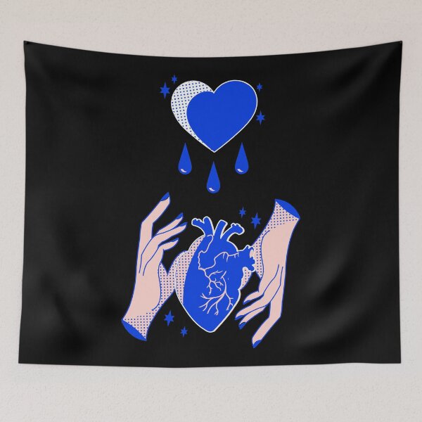 Item preview, Blue heart with tears. designed and sold by emphatic.