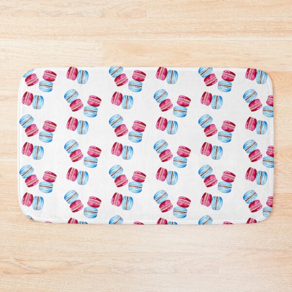 Item preview, Cute Watercolor Macarons Red & Blue Illustration designed and sold by kristinedesigns.