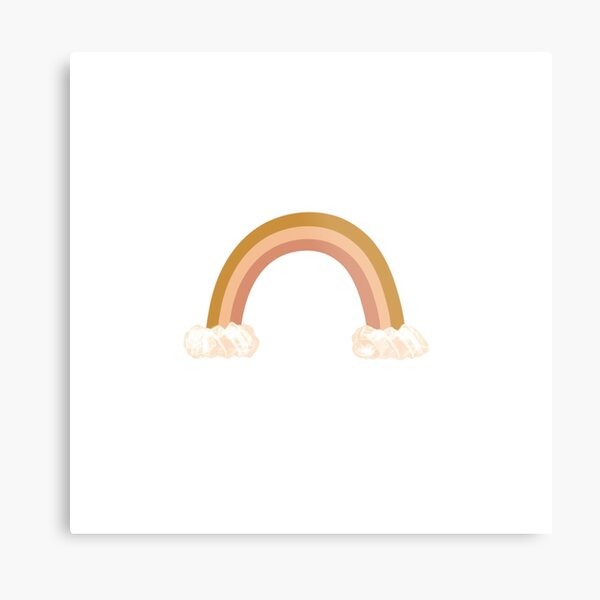 Neutral Rainbow Metal Print