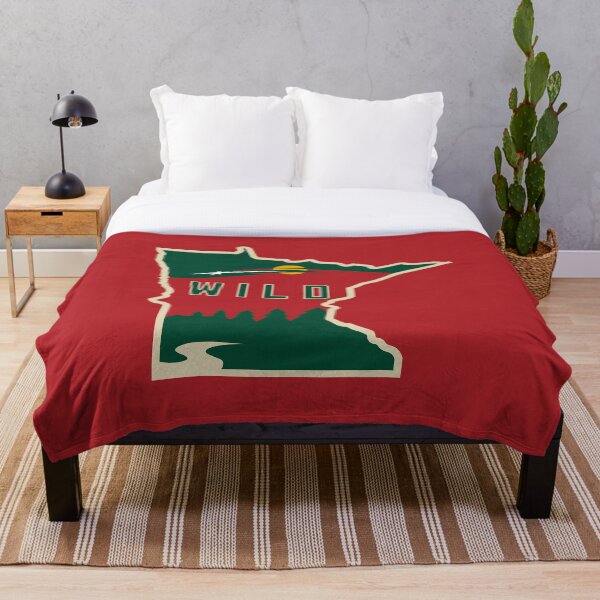 MN Wild Outline Throw Blanket