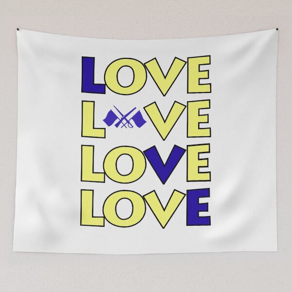 Item preview, Love x 4 - Color Guard Flag/Rifle/Sabre designed and sold by BandMomDesigns.