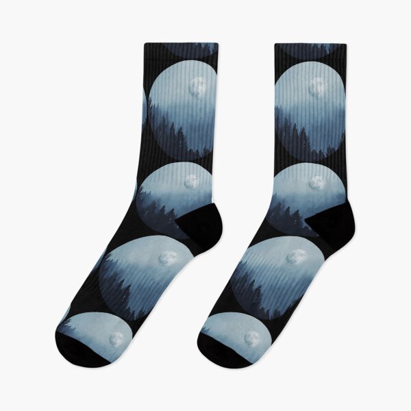 Item preview, Dark, moon, foggy forest, fog, mist, sky designed and sold by Collagedream.