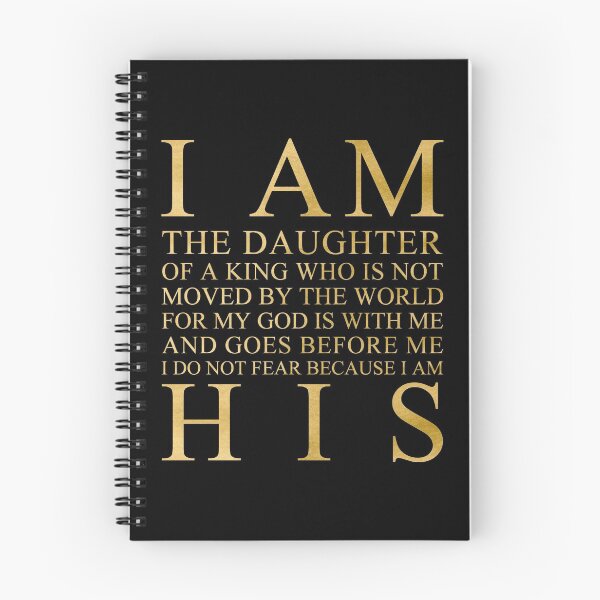 Item preview, Daughter Of A King (Black And Gold) designed and sold by 4wordsmovement.