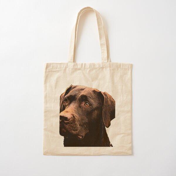 Chocolate Lab Cotton Tote Bag