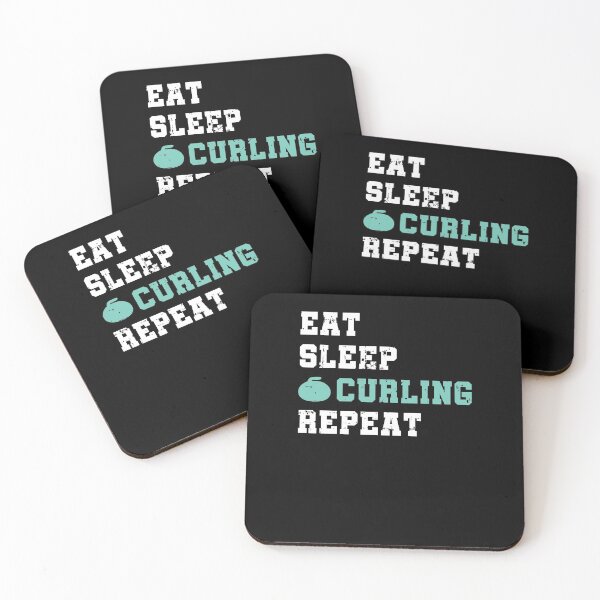 Item preview, Eat Sleep Ice Curling Repeat Winter Sports designed and sold by jeffded.