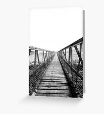 Bridge over still waters Greeting Card