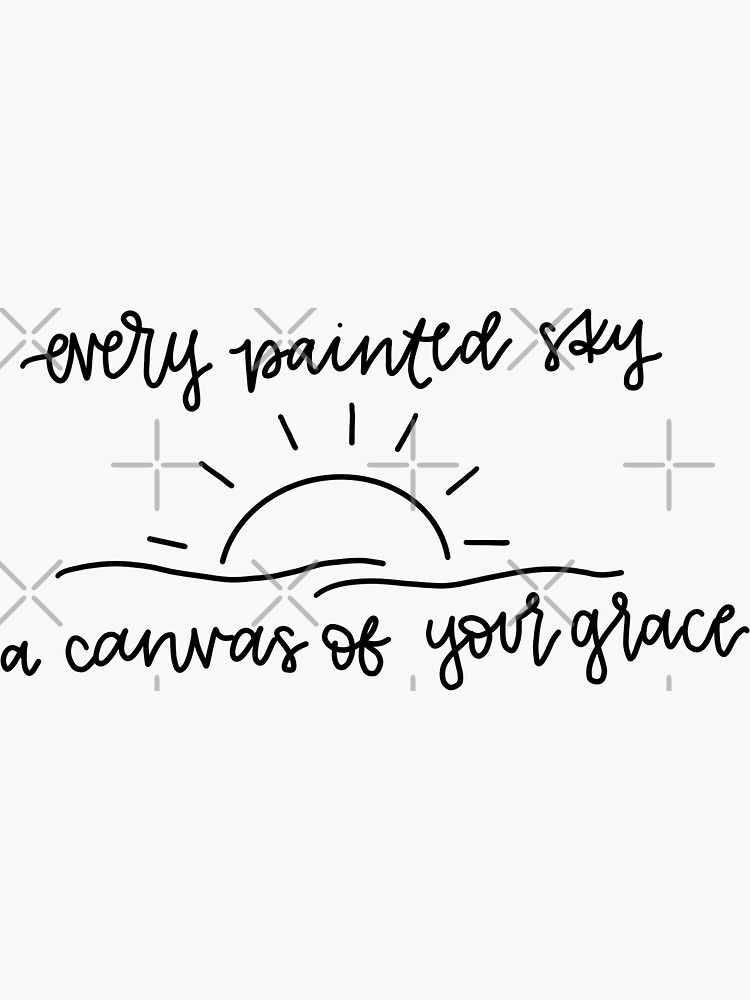 Canvas of Your Grace | Suncatcher Sticker Canvas of Your Grace | Suncatcher Sticker