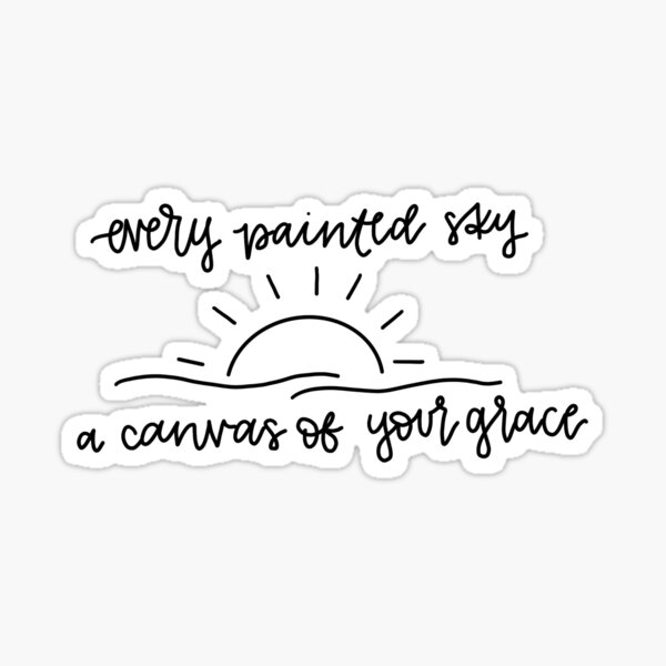 Canvas of Your Grace | Suncatcher Sticker Canvas of Your Grace | Suncatcher Sticker