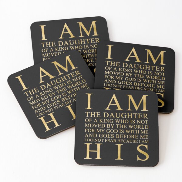 Item preview, Daughter Of A King (Black And Gold) designed and sold by 4wordsmovement.