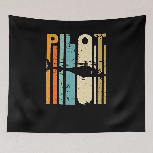 Item preview, Retro Helicopter Vintage Pilot Aviation designed and sold by jeffded.