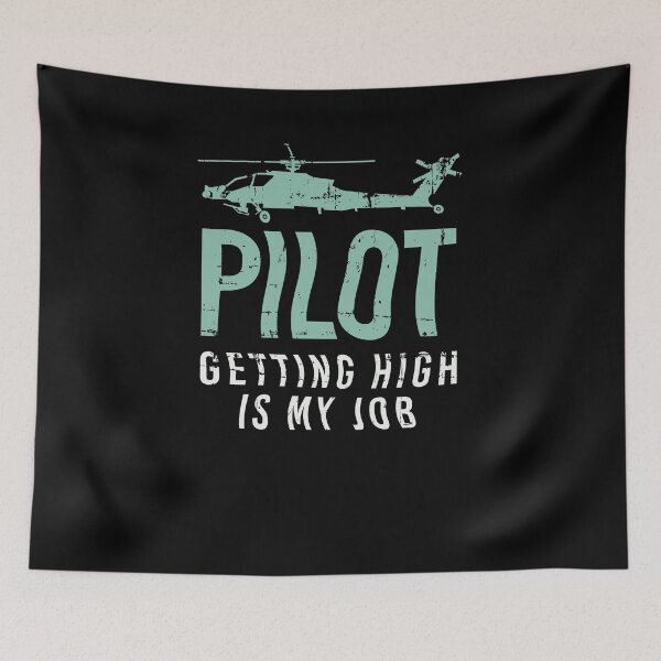 Item preview, Getting High Is My Job Helicopter Pilot Gift designed and sold by jeffded.