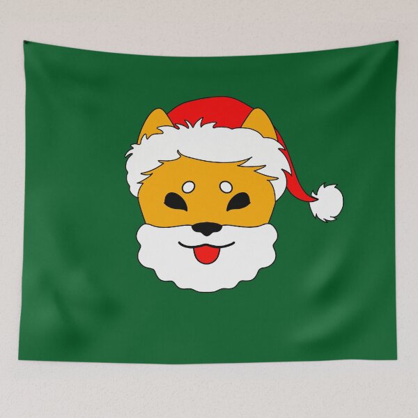 Item preview, Shiba Inu Santa designed and sold by Roommates.