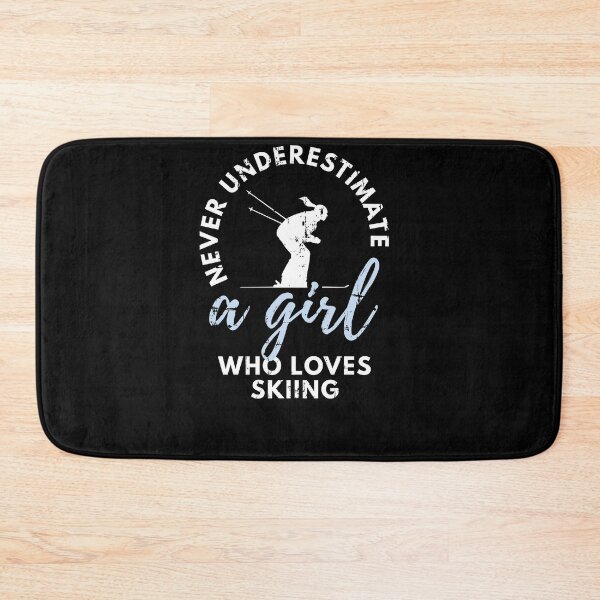 Item preview, Never Underestimate A Skiing Girl Ski Winter designed and sold by jeffded.