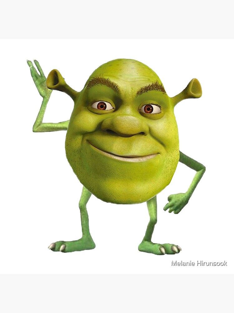 Shrek Wazowski Meme Art Prints for Sale