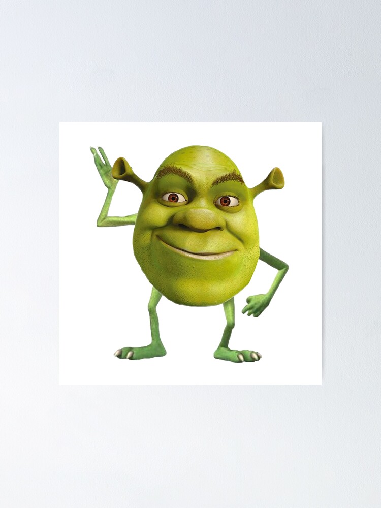 shrek and mike wazowski meme | Sticker