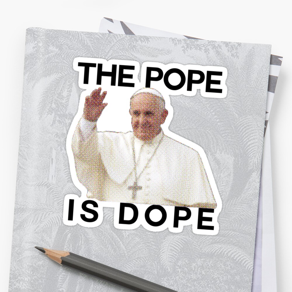 the pope smokes dope t shirt