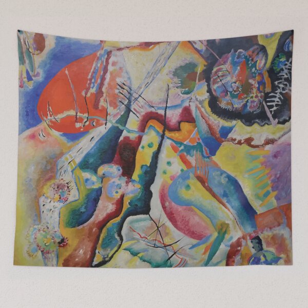 Item preview, Red Chalkboard, Abstract, Wassily Kandinsky designed and sold by Vintage-Artwork.