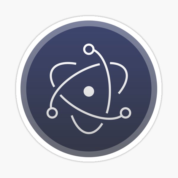 Electron logo Sticker
