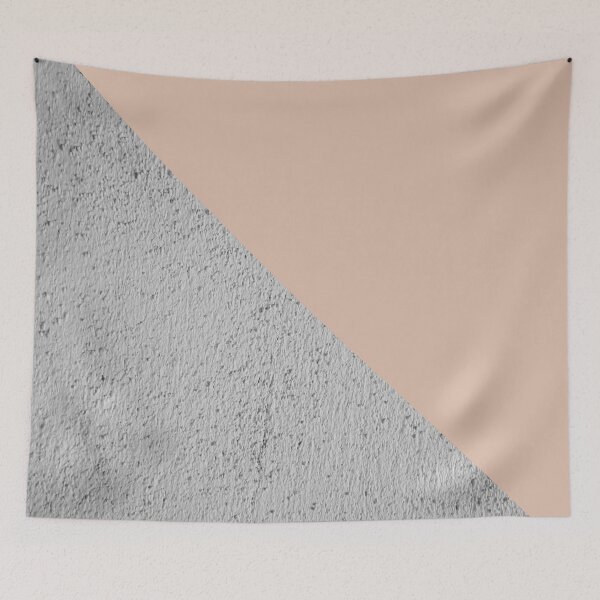 Item preview, Concrete grey and dusty pink geometric background designed and sold by by-jwp.