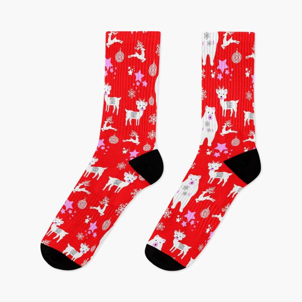 Item preview, Cute Whimsical Christmas Holiday Woodland Animals Pattern designed and sold by Artification.