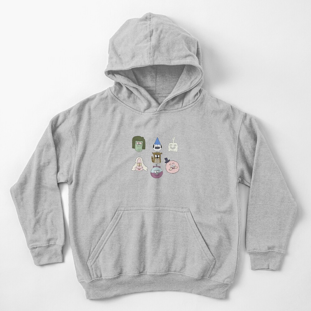 Faces Pattern Regular Show the best Kids Pullover Hoodie