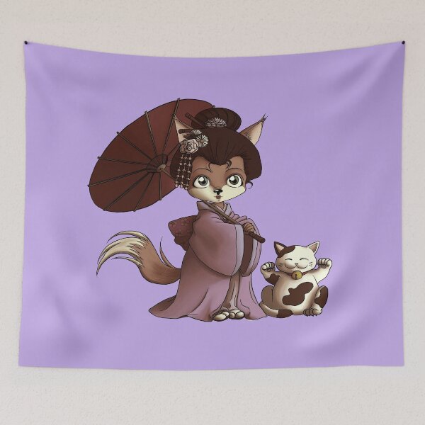 Item preview, Kitsune & Maneki Neko designed and sold by Naruokami.